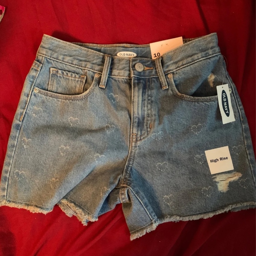 High Rise Jean Shorts